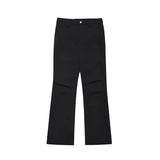 Tryess- Pleated Slim-fit Pants