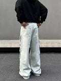 Tryess- Pockets Baggy Cargo Pants