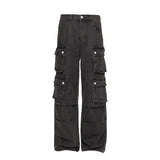 Tryess- Pockets Baggy Cargo Pants