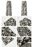 Tryess- Pockets Camouflage Cargo Pants