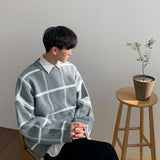 Tryess- Pullover Plaid Sweater