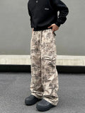 Tryess- Relaxed Fit Camouflage Cargo Pants