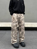 Tryess- Relaxed Fit Camouflage Cargo Pants