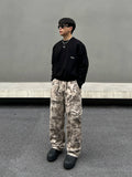 Tryess- Relaxed Fit Camouflage Cargo Pants