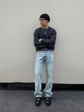 Tryess- Relaxed Fit Denim Pants