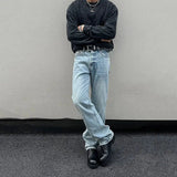 Tryess- Relaxed Fit Denim Pants