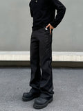 Tryess- Relaxed-Fit Drape Pockets Pants