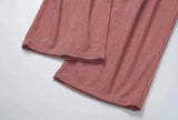 Tryess- Relaxed Fit Pleated Drawstring Pants