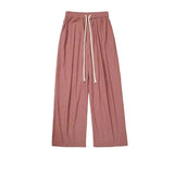 Tryess- Relaxed Fit Pleated Drawstring Pants