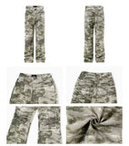 Tryess- Retro Embroidery Camouflage Pants