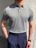 TRYESS- Summer Men Fashion Polo Shirts Short Sleeve Turn-down Collar Patchwork Casual Polos Mens Clothing Male Tops Pullover Streetwear