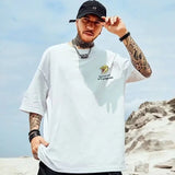 TRYESS-90s streetwear -Summer Letter Printed Oversized T-Shirt Men Hip Hop Fashion Tshirt Y2K Streetwear Breathable Tees  New Casual Ropa Hombre