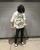 Tryess-Men Fall Outfits Outwear Streetwear y2k 90s Fashion Y2K T Shirt Streetwear Men Women Clothing Cartoon Kid Graphic Print Short Sleeve Harajuku Hip Hop Trendy New Oversized T Shirt