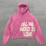 Letter Print Simple Style Streetwear Oversized hoodies women vintage Hip Hop Casual Goth Y2k baggy Long Sleeve Sweatshirts 2023