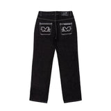 Tryess- Streetwear y2k 90s Fashion Letter printed black pants Y2k straight wide-leg high waisted jeans street shooting fashion womens 2023 high-quality loose jeans