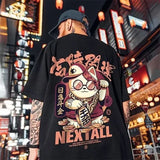 TRYESS-90s streetwear -2023 Summer Men Kawaii Lucky Cat Printed T Shirt Homme Short Sleeve Hip Hop Streetwear T-Shirts Japanese Fashion Y2K Tee Shirt