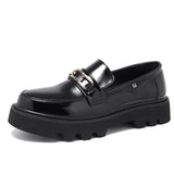 Tryess- Samil Chain Detail Patent Loafers