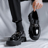 Tryess- Samil Chain Detail Patent Loafers