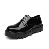 Tryess- Samjeon Patent Leather Derby Shoes