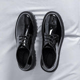 Tryess- Samjeon Patent Leather Derby Shoes