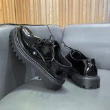 Tryess- Samjeon Patent Leather Derby Shoes