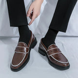 Tryess- Samjuk Monochrome Sleek Penny Loafers