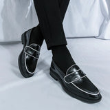 Tryess- Samjuk Monochrome Sleek Penny Loafers