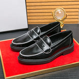 Tryess- Samjuk Monochrome Sleek Penny Loafers