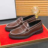 Tryess- Samjuk Monochrome Sleek Penny Loafers