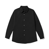 TRYESS Men Korean Fashion White Long Sleeve Shirts Mens Harajuku Black Oversized Shirt Male Button Up Shirts Blouses 5XL