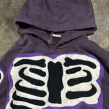 Tryess-Y2K baggy Street Hip Hop Casual All-Match Pullover graphic Hoodie Men Fashion Goth Purple Ripped Print Oversized 2000s sudaderas