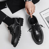 Tryess- Seongsudong Contrast Stitch Chunky Sole Shoes