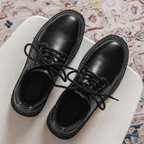 Tryess- Seongsudong Contrast Stitch Chunky Sole Shoes