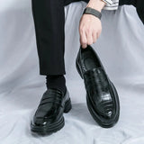 Tryess- Sinwol Croc Patent Sleek Loafers