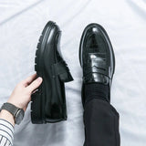 Tryess- Sinwol Croc Patent Sleek Loafers