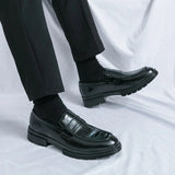 Tryess- Sinwol Croc Patent Sleek Loafers