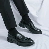 Tryess- Sinwol Croc Patent Sleek Loafers