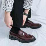 Tryess- Sinwol Croc Patent Sleek Loafers