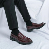 Tryess- Sinwol Croc Patent Sleek Loafers