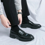 Tryess- Sinwol Croc Patent Sleek Loafers