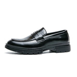 Tryess- Sinwol Croc Patent Sleek Loafers