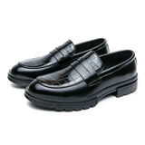 Tryess- Sinwol Croc Patent Sleek Loafers