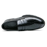 Tryess- Sinwol Croc Patent Sleek Loafers