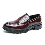 Tryess- Sinwol Croc Patent Sleek Loafers