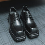 Tryess- Sinwon Angled Toe Lace-up Shoes