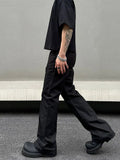 Tryess- Slim Fit Straight Leg Trousers