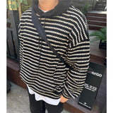 Tryess- Striped Knitted Pullover