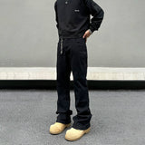 Tryess- Stylish Rivet-Accent Cargo Pants