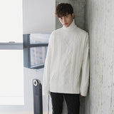 Tryess- Thickened Twist Turtleneck Sweater