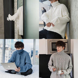 Tryess- Thickened Twist Turtleneck Sweater